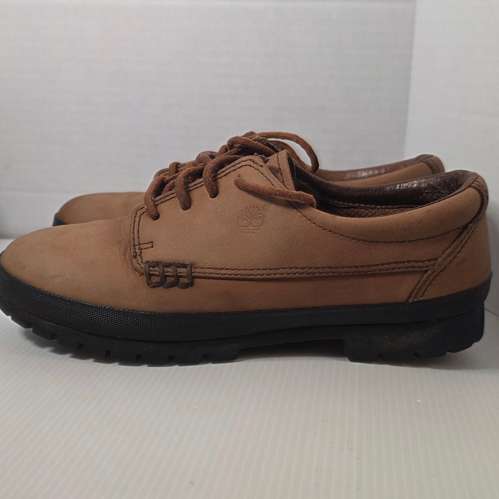 Timberland Waterproof Leather Oxfords 7.5M Brown Good 92302 9622
